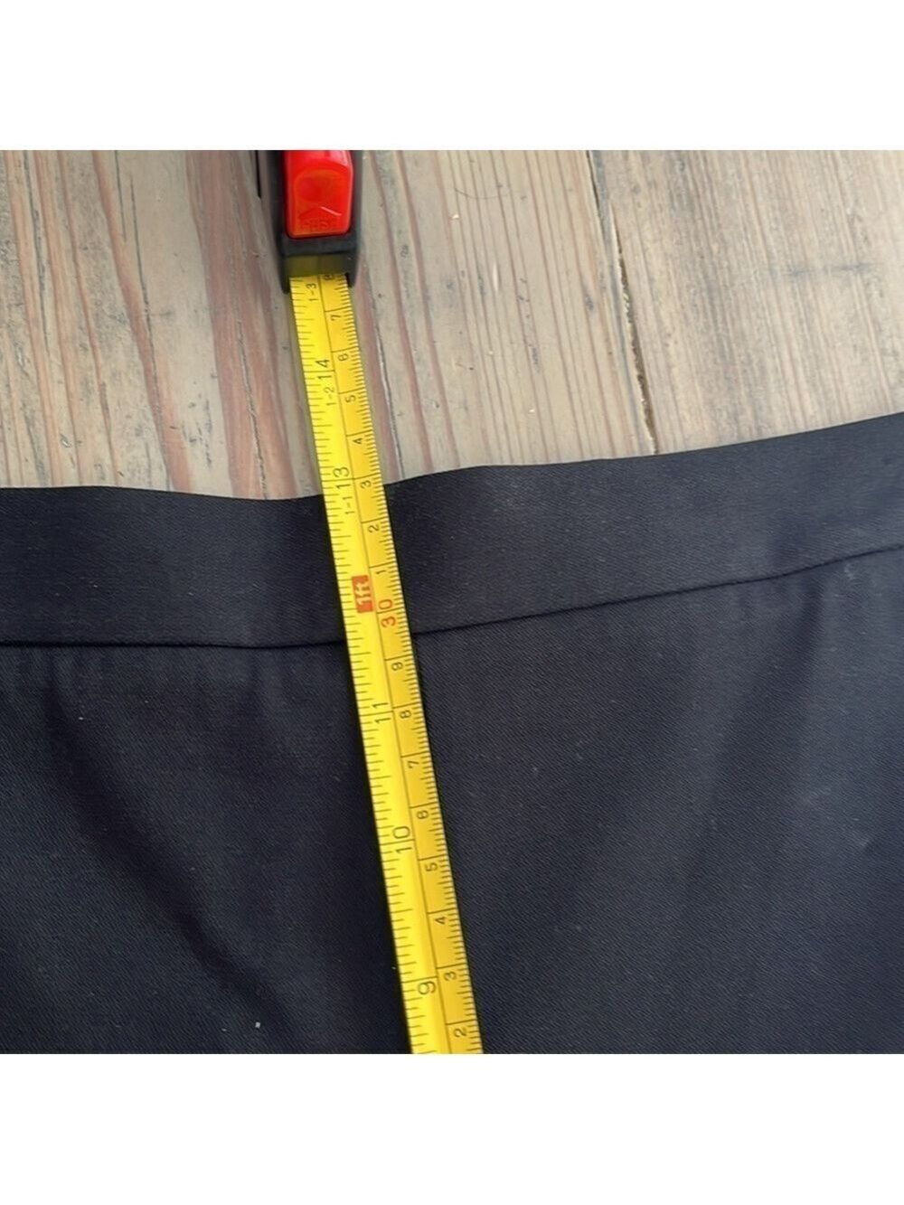 St. John Stretch Cotton Spandex High Rise Ankle pants in Black Size 14 - Picture 6 of 10